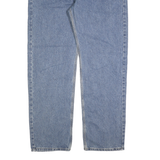 CARHARTT Mens Jeans Blue Relaxed Straight Denim Medium W42 L34 Workwear Zip