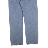 CARHARTT Mens Jeans Blue Relaxed Straight Denim Medium W42 L34 Workwear Zip