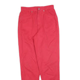TAIFUN Womens Red Regular Fit Straight Leg Trousers W28 L32 Comfort Classic