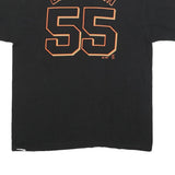 GILDAN Mens Black Giants Graphic T-Shirt XL Short Sleeve Crew Neck Baseball