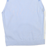 TOMMY HILFIGER Mens Blue & White Patterned Cotton Sleeveless Pullover Jumper M