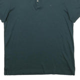 CALVIN KLEIN Mens Green Short Sleeve Plain M Cotton Polo Shirt Classic Fit