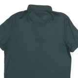CALVIN KLEIN Mens Green Short Sleeve Plain M Cotton Polo Shirt Classic Fit
