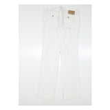 DIESEL Womens Jeans White Regular Straight Denim W32 L33 Classic Fit Zip