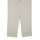 NAUTICA Mens Regular Fit Beige Cotton Blend Trousers W36 L29 Casual Zip Closure