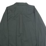 EDDIE BAUER Mens Black Plain Shirt 2XL Long Sleeve Button-Down Formal Casual