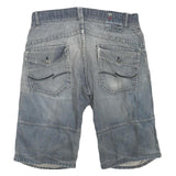 JACK&JONES Mens Shorts Blue Casual L W36 Cotton Blend Relaxed Fit