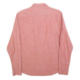 LEVI'S Mens Red Button Down Shirt M Cotton Casual Classic Fit Long Sleeve