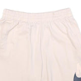 NIKE Mens Shorts White Nike SB Casual S W28 Cotton Blend Logo Print