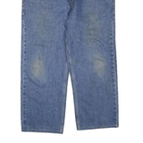 DICKIES Mens Regular Blue Denim Plain Jeans W38 L26 Zip Closure Classic Fit