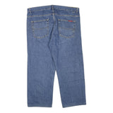 DICKIES Mens Regular Blue Denim Plain Jeans W38 L26 Zip Closure Classic Fit
