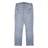 LEVI'S Womens Slim Blue Denim Light Wash Jeans W28 L26 Classic Cotton Blend Zip