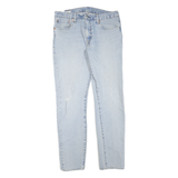 LEVI'S 512 Womens Jeans Blue Regular Slim Denim Light W33 L32 Classic Zip