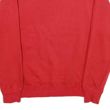 NIKE Mens Red Plainfield Baseball Crew Neck L Sweatshirt Cotton Blend