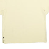 NAUTICA Mens Cream Short Sleeve Plain Polo Shirt XL Classic Fit Cotton