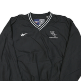 REEBOK Mens Black Team Physician Sweatshirt V Neck XL Lightweight Sportswear