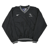 REEBOK Mens Black Team Physician Sweatshirt V Neck XL Lightweight Sportswear