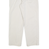 NAUTICA Mens Regular Fit Beige Cotton Blend Zip Trousers W34 L30 Comfortable