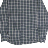 NAUTICA Mens Blue & White Check Shirt L Slim Fit Lightweight Cotton Casual