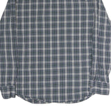NAUTICA Mens Blue & White Check Shirt L Slim Fit Lightweight Cotton Casual