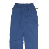 EIDER Mens Blue Polyester Blend Relaxed Trousers W24 L30 Zip Closure Outdoor