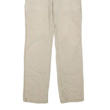 CARHARTT Mens Cotton Blend Beige Regular Fit Straight Leg Trousers W34 L32