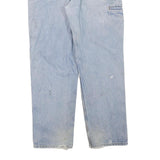 CARHARTT Mens Jeans Blue Regular Straight Denim Medium W36 L32 Distressed