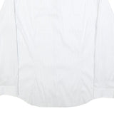 CALVIN KLEIN Mens White L Cotton Blend Shirt Long Sleeve Button Down Collar