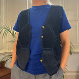 Dress Waistcoat - Medium Navy Suede