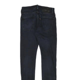 LEVI'S Womens Slim Skinny Denim Dark Blue W26 L29 Cotton Blend Zip Jeans