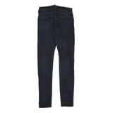 LEVI'S Womens Slim Skinny Denim Dark Blue W26 L29 Cotton Blend Zip Jeans