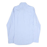 TOMMY HILFIGER Mens Blue Cotton Shirt M Long Sleeve Button Casual Smart