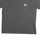 CARHARTT Mens Grey & Yellow Pocket T-Shirt L Short Sleeve Crew Neck Workwear