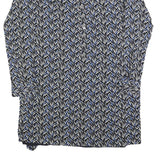 GAP Womens Black & Blue Polyester Blend Shirt Dress Jersey Long Sleeve Midi Size