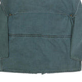 CARHARTT Blanket Lined Duck Cape Duster Mens Blue Workwear Jacket 2XL