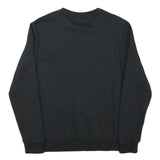 PUMA Mens Black Crew Neck S Cotton Blend Pullover Sweatshirt Lightweight