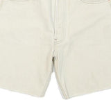 LEVI'S Mens Shorts White Denim L W30 Casual Cotton Blend Summer Wear