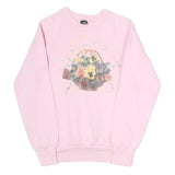 SCREENSTARS Mens Pink Floral Basket Graphic Crew Neck S Sweatshirt Cotton Blend