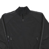 PAUL SMITH Mens Black Zip Jacket L Polyester Blend Plain Casual Lightweight