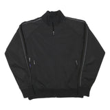 PAUL SMITH Mens Black Zip Jacket L Polyester Blend Plain Casual Lightweight