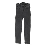DICKIES Womens Slim Black Jeans Denim W28 L29 Stylish Zip Closure