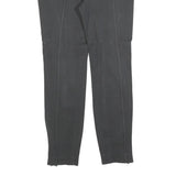 MASSIMO DUTTI Womens Slim Black Trousers W28 L26 Cotton Blend Zip Stylish