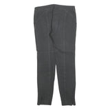 MASSIMO DUTTI Womens Slim Black Trousers W28 L26 Cotton Blend Zip Stylish