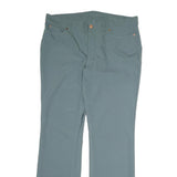 ESCADA Womens Cotton Blue Regular Straight Trousers W36 L32 Stylish Comfortable