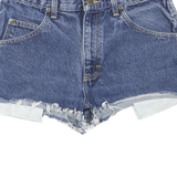 WRANGLER Womens Shorts Blue Denim Cut-Off S W30 Casual Summer Wear
