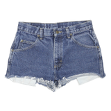 WRANGLER Womens Shorts Blue Denim Cut-Off S W30 Casual Summer Wear