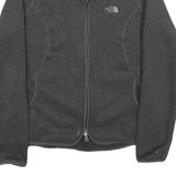 THE NORTH FACE Womens Grey Jacket L Polyester Blend Plain Zip Outdoor Warm