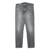 LEVI'S Mens Jeans Grey Slim Skinny Denim Light W30 L28 Stylish Casual Fit