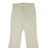 DICKIES Womens Cotton Blend Beige Regular Trousers W29 L30 Zip Casual Wear