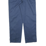 DICKIES Mens Cotton Blend Navy Regular Fit Straight Leg Trousers W40 L32